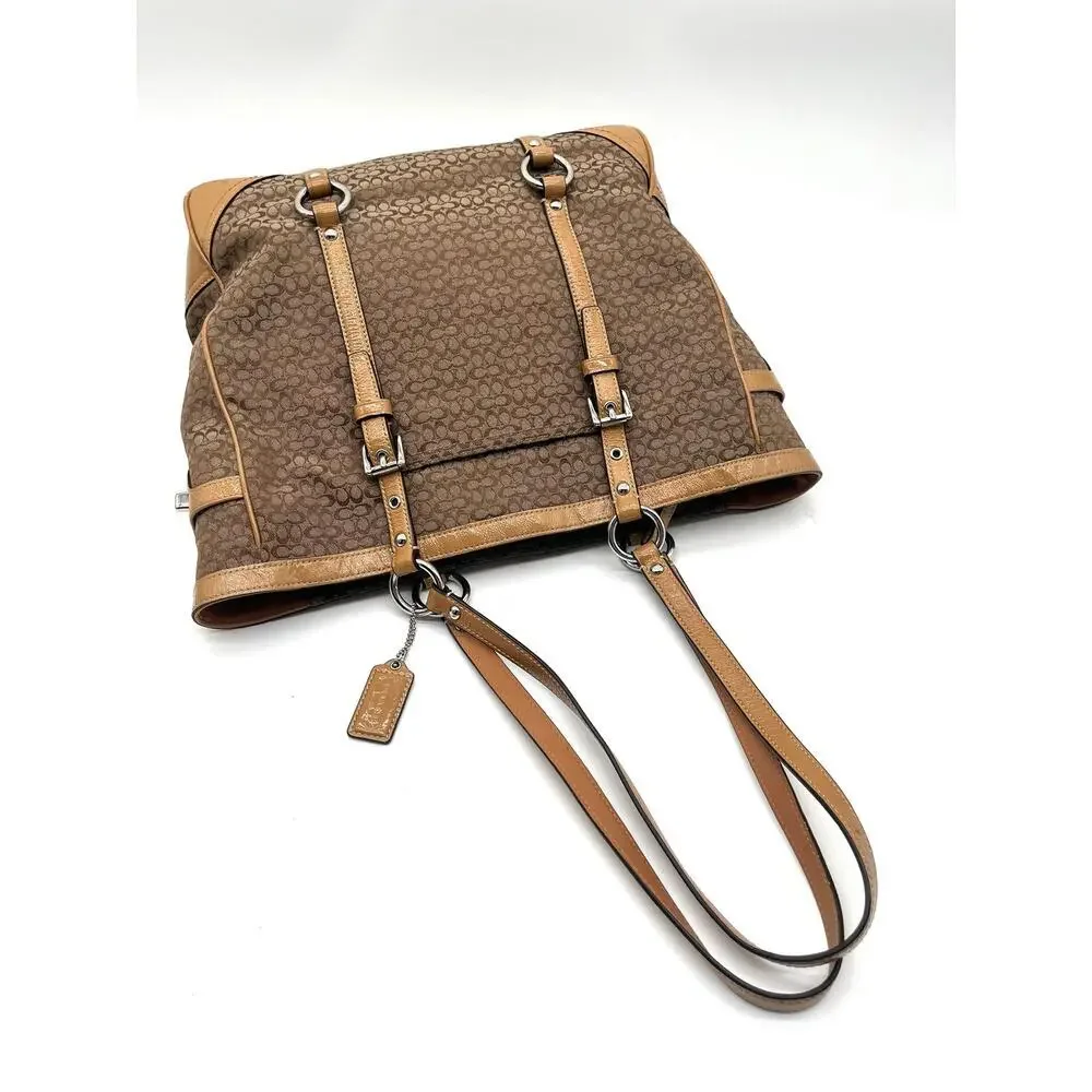 COACH Y2K Signature Tote, Turnlock Pockets